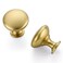 Ravinte Gold Round Zinc Cabinet Knobs,1-1/6 Inch,20 Pack