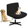 Fuloon Criss Cross Chair Cover, Waterproof, Stretchable, Solid Black