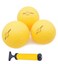 Aolowewin Spike Replacement Balls 3-Pack and Pump, Deep Grooves Soft Rubber