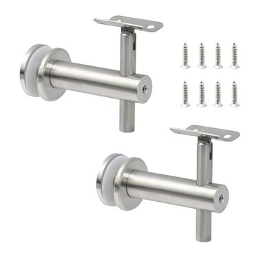 MY MIRONEY 2PCS Glass Mounted Handrail Brackets