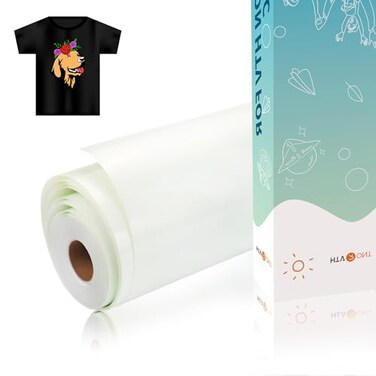 HTVRONT Sublimation HTV for Dark/Light Fabric - Glossy, 12" X 20 FT