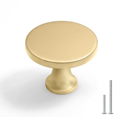 Goldenwarm 50Pack Gold Dresser Knobs Cabinet Knobs