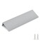 Goldenwarm 10 Pack 5in Brushed Nickel Finger Edge Pulls for Cabinets