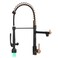 Fapully Single Handle Pull Down Sprayer BlackRose Gold Kitchen Faucet