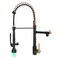Fapully Single Handle Pull Down Sprayer BlackRose Gold Kitchen Faucet