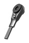 GALVANOX Flat-end Ratchet Driver Designed for Leatherman Models - Compatible with Multi-tool Flat Bit Kits and Standard 1/4" Hex Bits (Brushed Steel