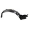 TRQ Front Right Inner Fender Liner Black Passenger Side