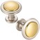 KOOFIZO 10 Pack GoldNickel Cabinet Knobs Round Single Hole Pulls 1960s