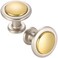 KOOFIZO 10 Pack GoldNickel Cabinet Knobs Round Single Hole Pulls 1960s
