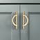 Amerdeco 10 Pack Brushed Gold Cabinet Pulls 3.75 Inch(96MMHole Centers Kitchen Cabinet Handles Hardware Kitchen Handles for Cabinets Cupboard Handles Drawer Pulls