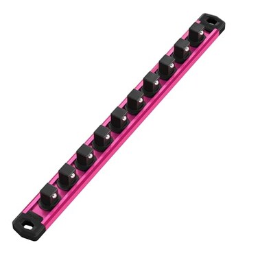WORKPRO Magnetic Socket Organizer, Heavy Duty 1/2-Inch Drive Socket Rail