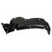 TRQ Front Left Inner Fender Liner Black Drivers Side
