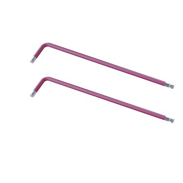 FOCMKEAS 2pcs 5/64" Ball End Hex Key Allen Wrench, Peach