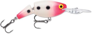 Rapala Jointed Shad Rap Crankbait, 2-3/4", Glow Pink Squirrel