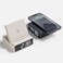 mooas Mini Square 15W Fast Wireless Charging Alarm Clock (Dark Gray