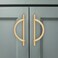 Amerdeco 6 Pack Champagne Bronze Cabinet Pulls 5 Inch(128MMHole Centers Kitchen Cabinet Handles Hardware Kitchen Handles for Cabinets Cupboard Handles Drawer Pulls
