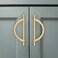 Amerdeco 6 Pack Champagne Bronze Cabinet Pulls 5 Inch(128MMHole Centers Kitchen Cabinet Handles Hardware Kitchen Handles for Cabinets Cupboard Handles Drawer Pulls