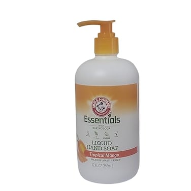 ArmHammer Essentials with Gentle Baking Soda, Liquid Hand Soap, 12 fl oz. (Tropical Mango