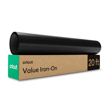 CricutValue Iron-On, Black (12 in x 20 ft