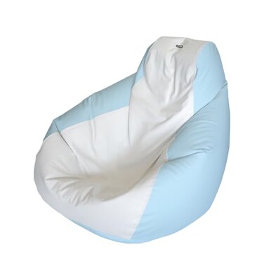 E-SeaRider Teardrop Marine Beanbag (White/Ice Blue, Medium