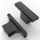 Amerdeco 10 Pack Matte Black Cabinet Knobs 2 Inch (50MMSingle Hole Cabinet Pulls Kitchen Cabinet Knobs Drawer Knobs ZH0026
