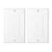 Cable Matters 2-Pack 1-Gang Cable Pass Through Wall Plate, White