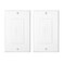 Cable Matters 2-Pack 1-Gang Cable Pass Through Wall Plate, White