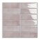 MOONFUN 10 Sheet Peel and Stick Kitchen Backsplash Tiles(Pink,12"×12