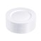 N9R 100PCS White Plastic Plates Disposable, 10.25" Heavy Duty Dinner Plates