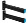 YXGJDP 4 PCS Steel Shelf Bracket,Display Bracket,DIY Projects,Metal Strut Channel,Steel Slotted Bracket,Pipe Support,1 Foot Long .