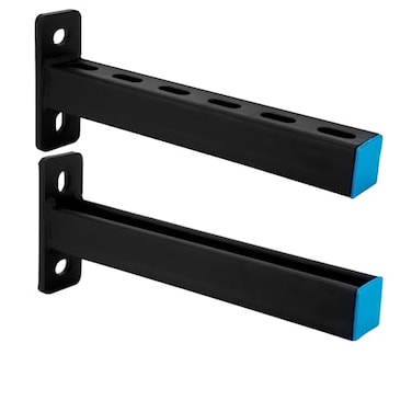 YXGJDP 4 PCS Steel Shelf Bracket,Display Bracket,DIY Projects,Metal Strut Channel,Steel Slotted Bracket,Pipe Support,1 Foot Long .