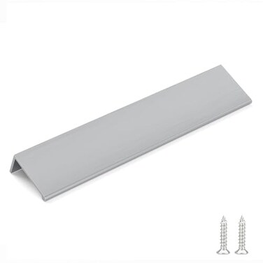 Goldenwarm 10 Pack 6-1/4in Brushed Nickel Finger Edge Pulls for Cabinets