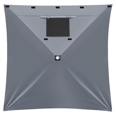 MASTERCANOPY Screen Side Panel with Window for 10x10 Screen Room Gray