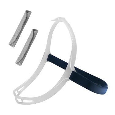 SyunsXoon Headgear with Frame Replacement for ResMed Swift FX Nasal Pillows Mask, Comfortable Nasal Mask Head Strap Including Adjustable Silicone FrameBack Headgear2 Strap Wraps