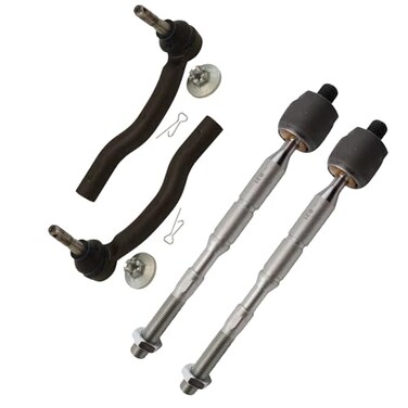 TRQ Front InnerOuter Tie Rod Set 4 Piece