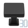 KOOFIZO 30 Pack Matte Black Cabinet Knobs, Square Single Hole Pulls K08
