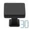 KOOFIZO 30 Pack Matte Black Cabinet Knobs, Square Single Hole Pulls K08