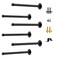 ETELI 6 Pack Pipe Shelf Bracket 12 Inch Floating Shelving Bracket