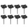 HARFINGTON 8pcs Star Clamping Knobs M5 x 30mm Metric Male Thread 32mm 4-Point Plastic Head Threaded Stud Knob Hand Tightening Thumb Screw Jig Handle, Black