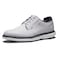 FootJoy Men's Traditions Blucher Golf Shoe, White/White/Navy, 10