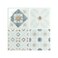 Smart Tiles Peel and Stick backsplash, Square BlueBeige, 9"x9