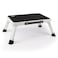 Valeo Folding Step Stool, Adjustable Step Stool with Non-Slip Platform, 330 Lbs Capacity, Step Ladder for Adults or Kids in Kitchen, Bathroom, RV, Camping, Office, White