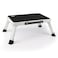 Valeo Folding Step Stool, Adjustable Step Stool with Non-Slip Platform, 330 Lbs Capacity, Step Ladder for Adults or Kids in Kitchen, Bathroom, RV, Camping, Office, White