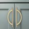 Amerdeco 10 Pack Brushed Gold Cabinet Pulls, 7.5 Inch(192MMHole Centers, Kitchen Cabinet Handles, Hardware, Drawer Pulls