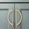 Amerdeco 10 Pack Brushed Gold Cabinet Pulls, 7.5 Inch(192MMHole Centers, Kitchen Cabinet Handles, Hardware, Drawer Pulls