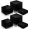 Bucherry 6 Pcs Acrylic Display Riser Stand for Jewelry Buffet Table, Black