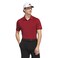 Adidas Men's Ultimate365 Mini Bunker Polo Shirt, Aurora Ruby S25, Medium