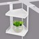 Olpchee Office Cubicle Shelf, Double Layer Cubicle Storage with Adjustable Hooks