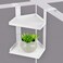 Olpchee Office Cubicle Shelf, Double Layer Cubicle Storage with Adjustable Hooks