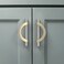Amerdeco 10 Pack Brushed Satin Nickel and Gold Cabinet Pulls 3.75 Inch(96MMHole Centers Kitchen Cabinet Handles Cabinet Hardware Cupboard Handles Drawer Pulls&hellip;